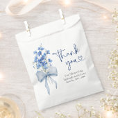 Elegant Dusty Blue Hydrangea Brautparty Geschenktütchen (Ausgeschnitten)