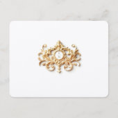 Elegant Dusty Blue Hydrangeas Begleitkarte (Rückseite)