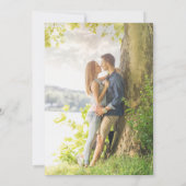 Elegant Dusty Blue Ivory Floral Sage Green Foto Save The Date (Rückseite)