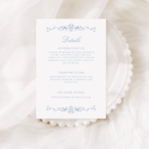 Elegant Dusty Blue Line Details zur Hochzeit