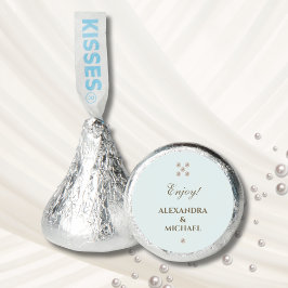 Elegant Dusty Blue Pearl Gastgeschenk Hochzeit