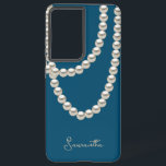 Elegant dusty blue Pearl Halskette Samsung Galaxy Hülle<br><div class="desc">Das Samsung SGH-E500 ist ein elegantes,  blaues Samsung-Galaxy-Gehäuse mit silberner Perlenhalskette in Aquarell. Es ist sehr einfach,  mit Ihren persönlichen Daten zu personalisieren.</div>