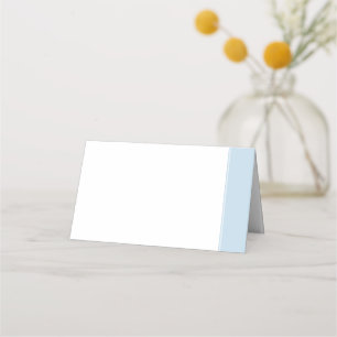 Elegant Dusty Blue Stripe Wedding Platzkarte