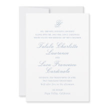 Elegant Dusty Blue Traditionelle Hochzeit