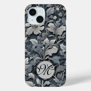 Elegant dusty blue white grau Case-Mate iPhone hülle