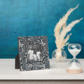 Elegant dusty blue white grau fotoplatte (InSitu)