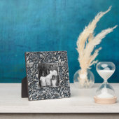 Elegant dusty blue white grau fotoplatte (InSitu)