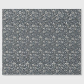 Elegant dusty blue white grau geschenkpapier (Flach)