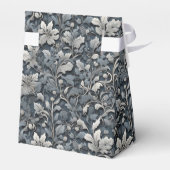 Elegant dusty blue white grau geschenkschachtel (Rückseite)