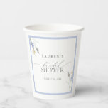 Elegant Dusty Blue Wildblume Brautparty Pappbecher<br><div class="desc">Mit diesen schön koordinierten Papiertassen heben Sie Ihre Getränkestation auf - ein Beweis dafür, dass selbst praktische Stücke vorsätzliches Design verdienen. Sie sind mit sanften Blumen, elegantem Stil und einem raffinierten, staubblauen Rahmen ausgestattet und fügen sich nahtlos in die ästhetische Duschkabine ein. Ideal für Coffee Bars, Punch Stationen oder Champagner...</div>