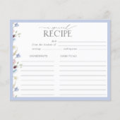 Elegant Dusty Blue Wildblume Brautparty Rezept (Vorderseite)
