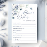 Elegant Dusty Blue Winter Foliage Advice & Wises<br><div class="desc">Elegante Dusty Blue Winter Foliage Advice Card. Personalisieren Sie mit der Braut zu sein Name und Datum der Dusche. Für weitere Anpassungen klicken Sie bitte auf den Link "Weiter anpassen". Wenn Sie Hilfe benötigen,  kontaktieren Sie mich bitte.</div>