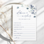 Elegant Dusty Blue Winter Foliage Advice & Wises<br><div class="desc">Elegante Dusty Blue Winter Foliage Advice Card. Personalisieren Sie mit der Braut zu sein Name und Datum der Dusche. Für weitere Anpassungen klicken Sie bitte auf den Link "Weiter anpassen". Wenn Sie Hilfe benötigen,  kontaktieren Sie mich bitte.</div>