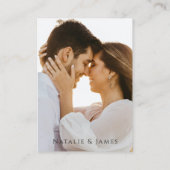 Elegant Dusty Brown Hochzeit im Herbst QR Code UAW Begleitkarte (Rückseite)