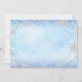 Elegant Dusty Christmas Mis Quince Save the Date Einladung (Rückseite)