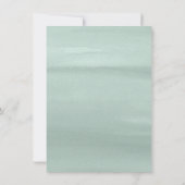 Elegant Dusty Green Eukalyptus Greenerity Wedding Einladung (Rückseite)