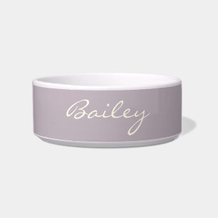 Elegant Dusty Lilac Handgeschriebener Skriptname B Napf