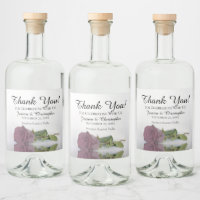 Elegant Dusty Mauve Pink Rose Wedding Vielen Dank