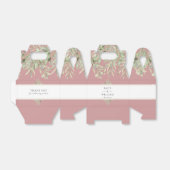 Elegant Dusty Rose Greenerity Wedding Geschenkschachtel (Ungefaltet)