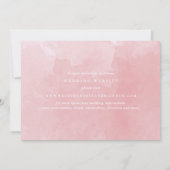 Elegant Dusty Rose Monogram Wedding Calligraphy Save The Date (Rückseite)