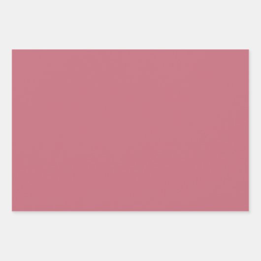 Elegant Dusty Rose Pink Rococo Revival Toile Geschenkpapier Set (Vorderseite 2)