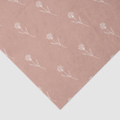 Elegant Dusty Rose Simple Flower  Seidenpapier (Detail)