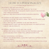 Elegant Dusty Rose Storybook Photo Anniversary Karte