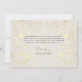 Elegant Dusty Rose Wedding Dankeskarte (Rückseite)