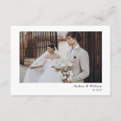 Elegant Dusty Rose Wedding RSVP Qr Code Begleitkarte (Rückseite)