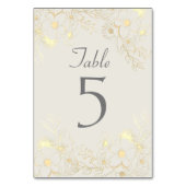 Elegant Dusty Rose Wedding Tischnummer (Rückseite)