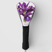 Elegant Dutch Iris Lila Sensation Blume Golf Headcover (Vorderseite)