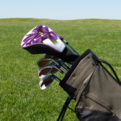 Elegant Dutch Iris Lila Sensation Blume Golf Headcover (In SItu)