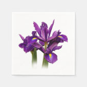 Elegant Dutch Iris Lila Sensation Serviette (Vorderseite)