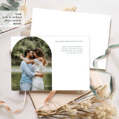Elegant Earthy Botanical Garden Photo Wedding Save The Date