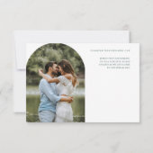 Elegant Earthy Botanical Garden Photo Wedding Save The Date (Rückseite)
