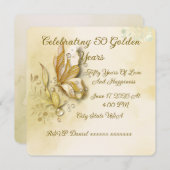 Elegant Earthy Butterfly Classic Einladung (Vorne/Hinten)