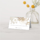 Elegant Earthy Floral Wedding Escort / Platzkarte (Vorderseite)