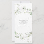 Elegant Earthy Greenery Einladung (Rückseite)