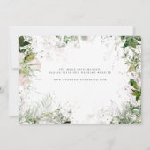 Elegant Earthy Greenery Foto Save The Date (Rückseite)