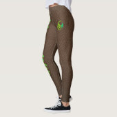 Elegant Earthy Leather Texture Leggings (Links)