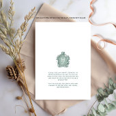 Elegant Earthy Tones Watercolor Wedding Monogram Einladung