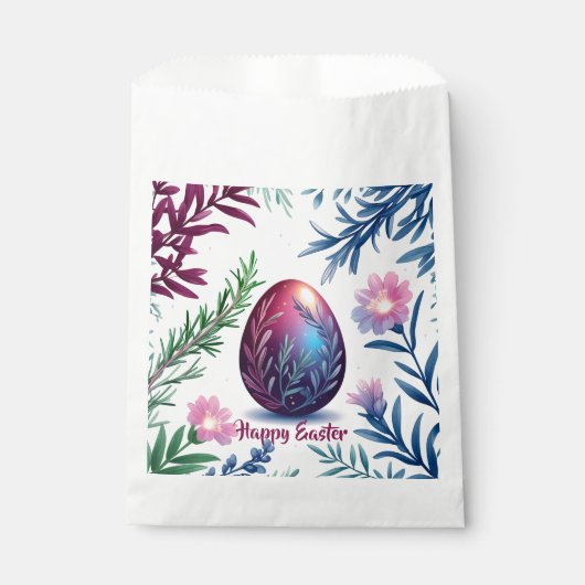 Elegant Easter Egg Botanical Art Geschenktütchen (Vorderseite)