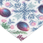 Elegant Easter Egg Botanical Art Tischdecke (Schrägansicht)