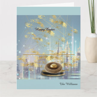 Elegant Easter Folded Greeting Card Karte