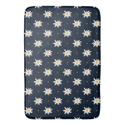 Elegant Edelweiss Badematte (Vorderseite Vertikal)