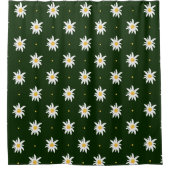 Elegant Edelweiss Duschvorhang (Vorderseite)