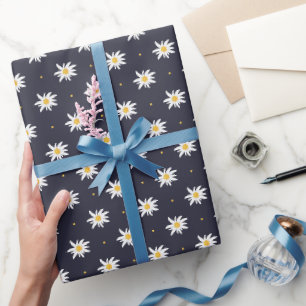 Elegant Edelweiss Geschenkpapier