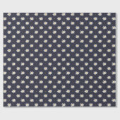 Elegant Edelweiss Geschenkpapier (Flach)