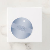 Elegant Editable Monogram Script Writing | Blau Geschenkanhänger (Beispiel)