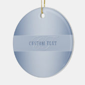 Elegant Editable Monogram Script Writing | Blau Keramik Ornament (Links)